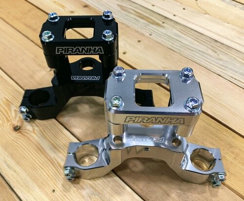 Piranha KLX110 Top Triple Clamp - Black